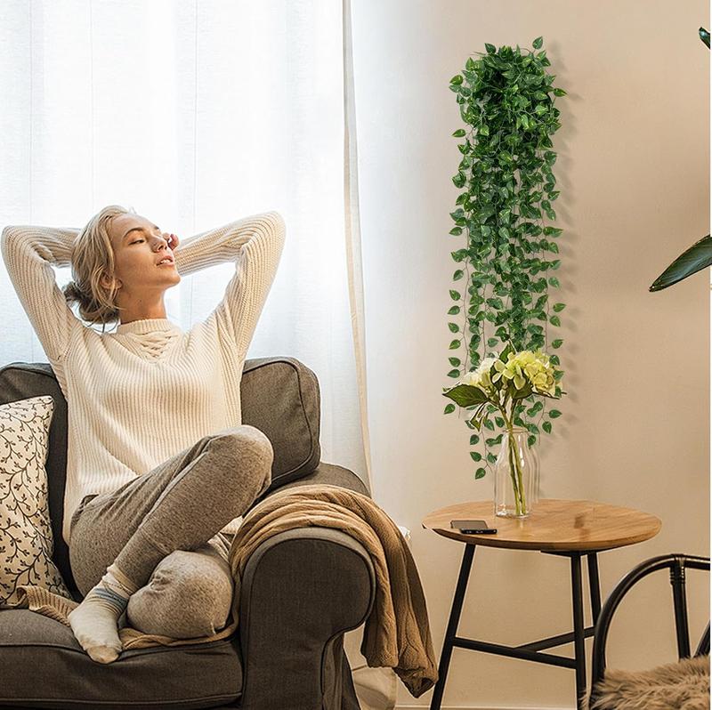 12 Pack 86Ft Fake Plants Artificial Vines for Room Decor, Faux ivy Greenery Garland