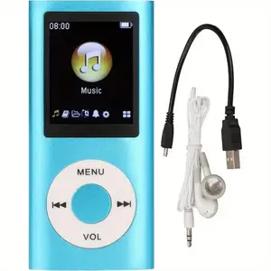 MP3 Music Player, MP3 Player, Portable MP3 Player with 1.8 Inch Thin LCD Screen, with Headphones, Supports MP3, WMA, FLAC, APE, AAC, OGG and ACELP, Supports up to 64G (Not Included) Iimmune Audio Mp4 Mini Cables Bluetooth Sport MP3 Player with Speaker