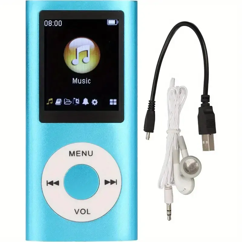 MP3 Music Player, MP3 Player, Portable MP3 Player with 1.8 Inch Thin LCD Screen, with Headphones, Supports MP3, WMA, FLAC, APE, AAC, OGG and ACELP, Supports up to 64G (Not Included) Iimmune Audio Mp4 Mini Cables Bluetooth Sport MP3 Player with Speaker