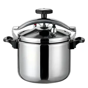 Stainless Steel Pressure Cooker, Large Capacity, Safe Anti-Explosion Design, Suitable for Induction & Gas Stoves, Family Use