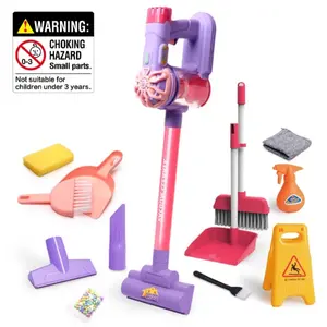 Cleaning Set Toy, Holiday Gift Choice, Vacuum Cleaner Starts, Suitable for Ages 3+, Home Playset (requires 3 X 1.5v Aa Batteries)