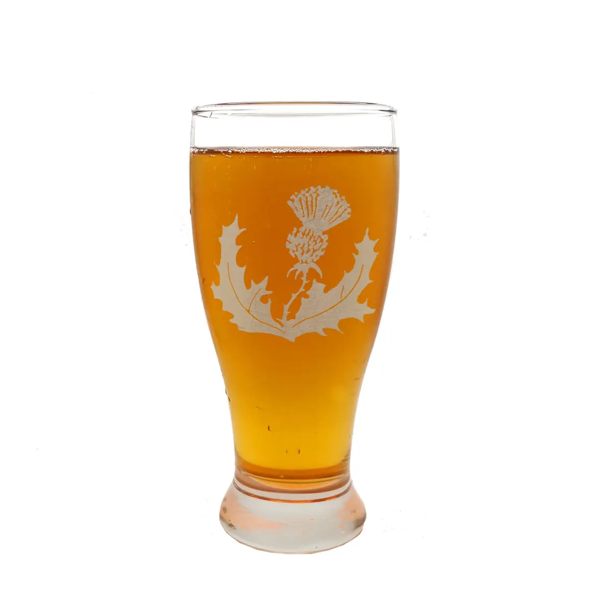 Lyoncraft PITH01 Classic 19 oz Scottish Thistle Engraved Pint Glass, Kitchenware Drinkware for Beverage Serving