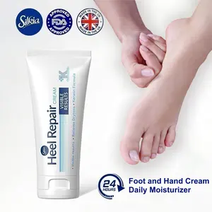 Silkia Foot Skin Rescue Cream Hand and Foot Cream Heels Fix Anti-Crack Hydrating Formula Contains Urea Double Keratin Citric Acid For Dry, Cracked, Chapped Skin Dead Skin Remover & Daily Moisturizing 80Ml