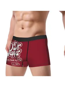 1pcs Dr Pepper Print Underpants Homme Panties Men's Underwear Comfortable Shorts Boxer Briefs