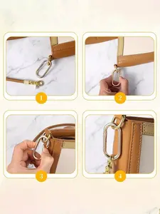 2 oval metal spring clip buckles, suitable for both men and women, for outdoor hiking backpacks, daily use, can be used for car keys, house keys, backpacks, wallets, and luggage, suitable for daily carry, travel, outdoor activities, camping, fitness,