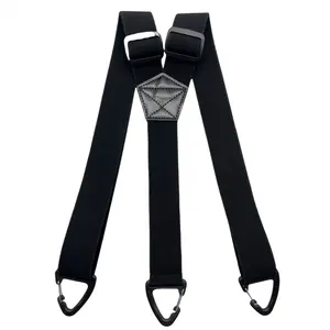 X Back Hidden Suspender 1.5 Inches Under Clothing Heavy Duty Work Suspenders for Men Women