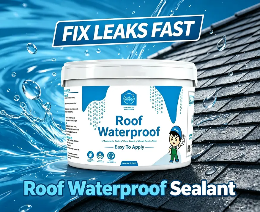 88oz Waterproof Coating – A universal waterproof paint for roofs, exterior walls, and basements. It is wear-resistant, heat-resistant, freeze-resistant, and forms a waterproof layer after application to protect the house from leaks.