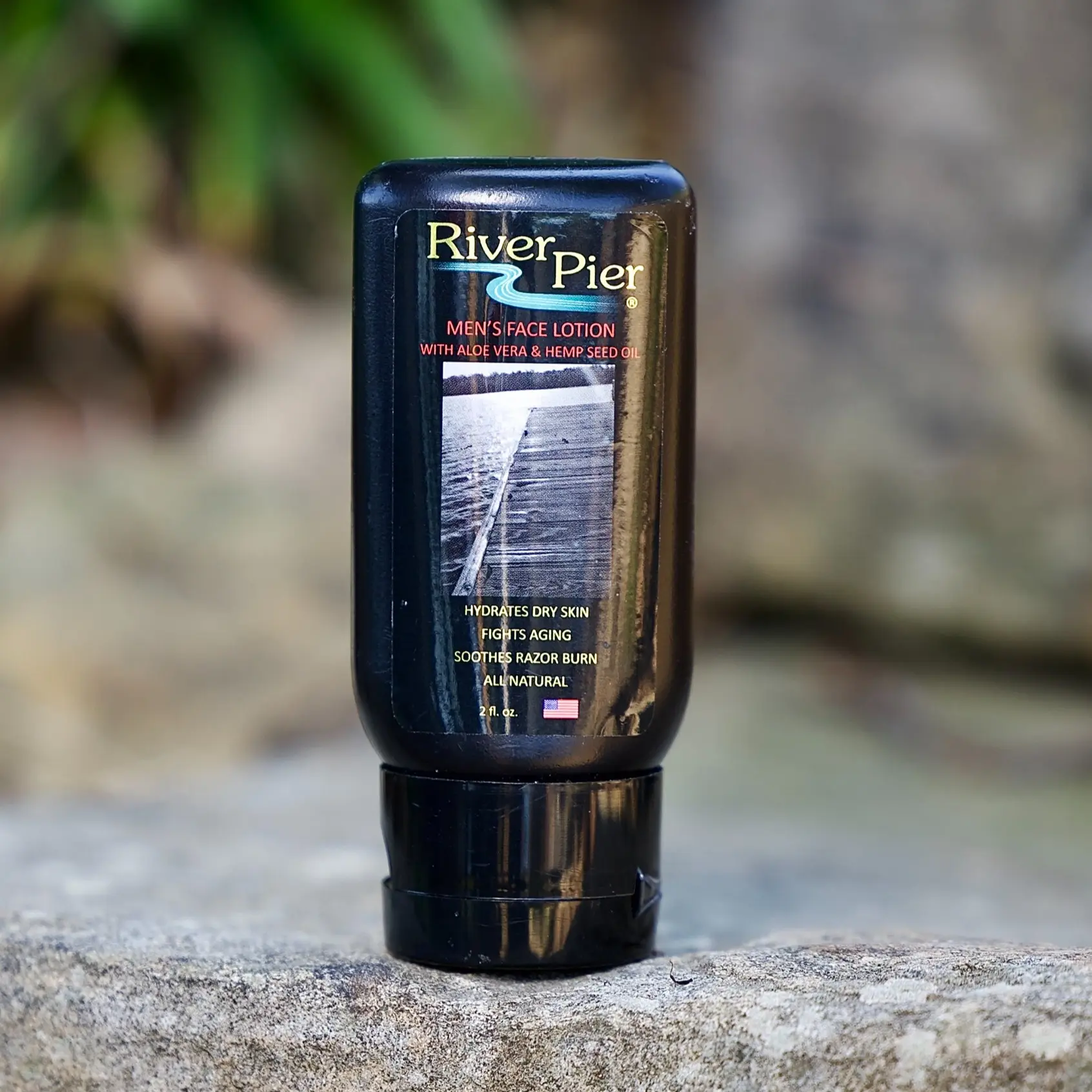 The River Pier Men's Face Lotion 2 oz - Skincare Comfort Soothing Skin Repair