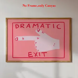 Wall Art Quote Poster, Dramatic Export Decorative Painting, Modern Art Design, Living Room Kitchen Bedroom Porch Decoration, Home Gift