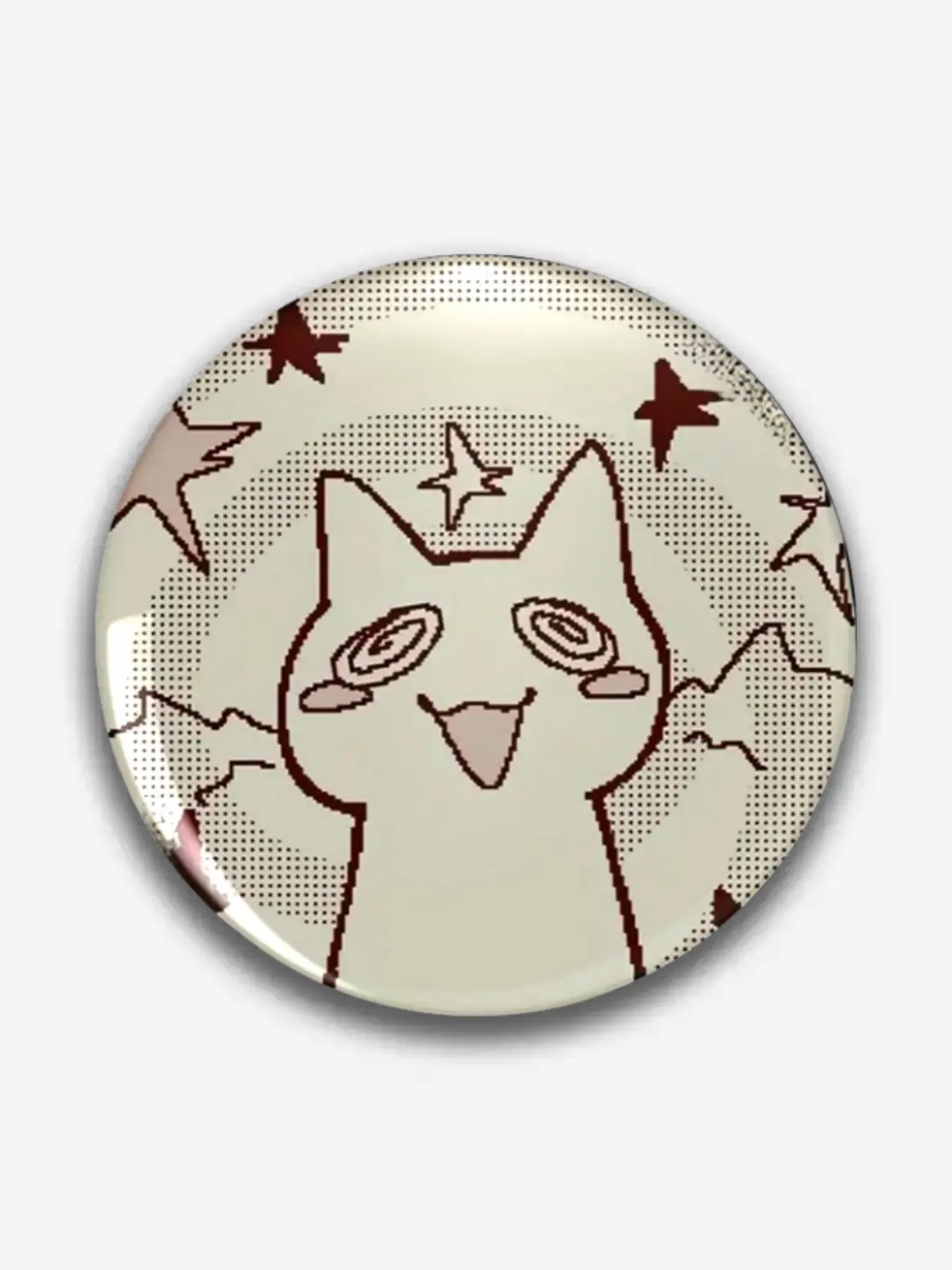 Cute Cartoon Pattern Round Pin Badge, Brooch Pins, Lapel Pins, Unique Plastic DIY Button, Creative Holiday Accessories for Jeans, T-Shirts, Backpacks & Hats, Fashion Accessory