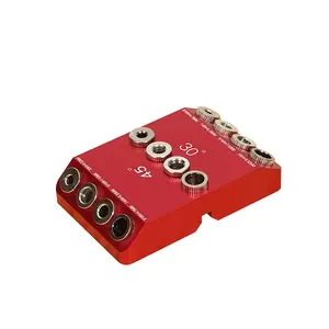 Drill Guide for Cable Railing Bolts, 30° 45° 90° Angles, Durable Metal, Precision Drilling, Ideal for Deck and Stair Railings