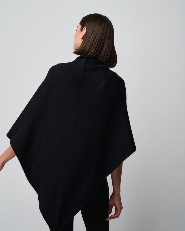 Ellen Merino/Cashmere Reversible Wrap with Loop
