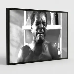 Friday Movie Poster, Dad Toilet Scene, Black And White Classic Movie Art Comedy Wall Art Poster Print Gift for Him