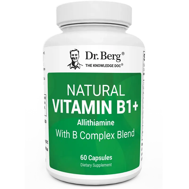 Natural Vitamin B1+ Allithiamine with B Complex Blend – 60 Capsules
