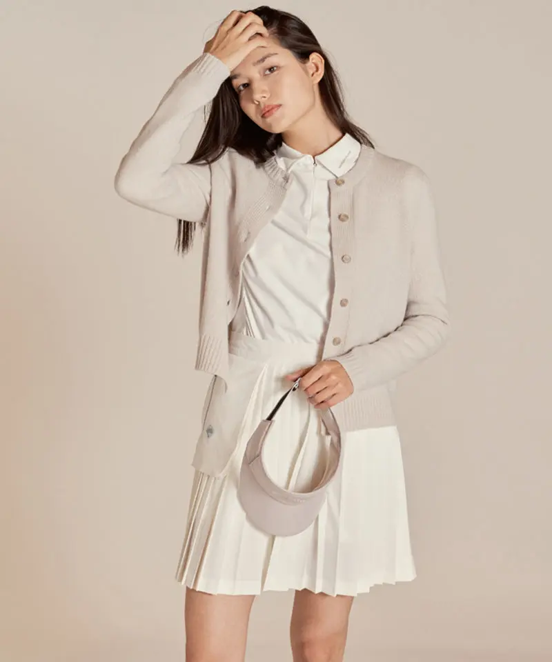 Monday Flow Soft Knit Cardigan - Light Beige
