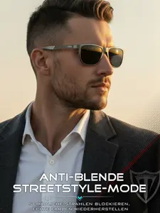 ATTCL Ultra-Light 20g Aluminum-Magnesium Alloy Frame Polarized Sunglasses, UV400 Protection 100% Blocks UVA/UVB, Anti-Glare Full-Wrap Around Sun Glasses for Driving Cycling Hiking Fishing, Includes Cleaning Cloth, Test Card & Sunglasses Case