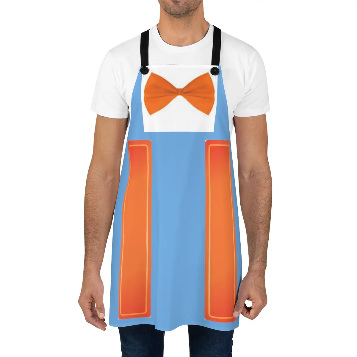 Orange Apron Bow Tie w/ suspenders