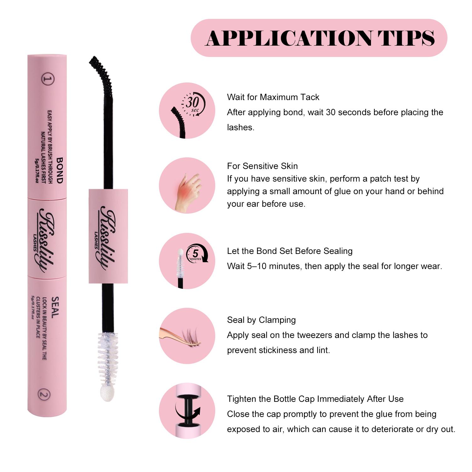 Volume Fairy |Kisslily Manga Spikey C Curl Wet Look DIY Lashes Extension Kit and waterproof long lasting lash clusters  8-18 mm| Bond Seal and Remover Eyelash Makeup Eyelashes Cosmetic | Anime Style Eyelashes #TikTokShopBacktoSchool