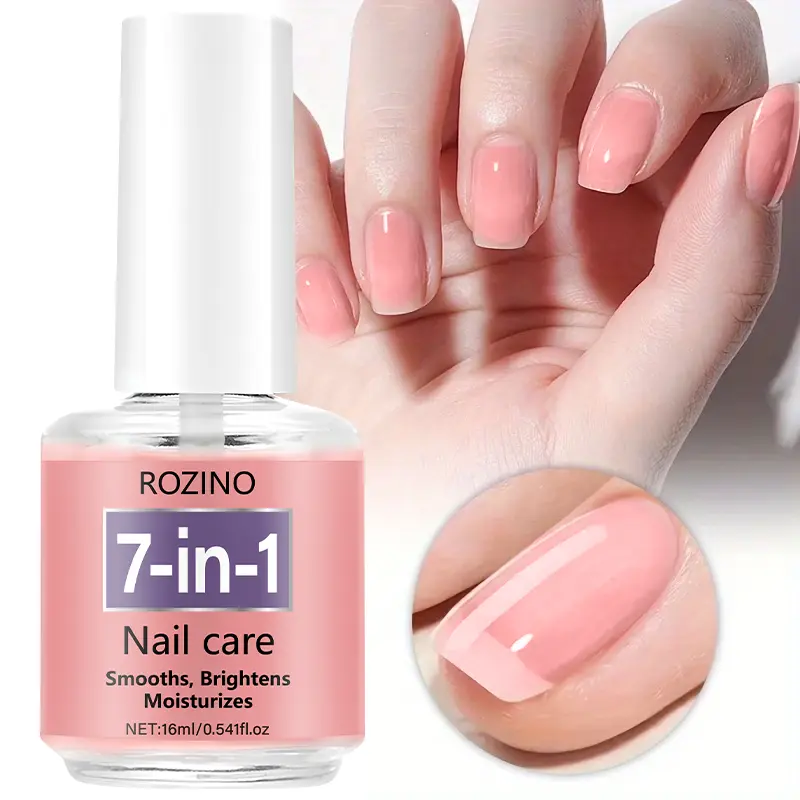 Rozino 7-In-1 Multi-Effect Nail Care Oil 16ML, Nourishing Moisturizing Formula, Smoothen Nails, Brighten Color, Strengthen Nails, Travel-Friendly
