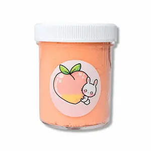 Peach Fuzz Slime – Fluffy Cloud Slime with Charm