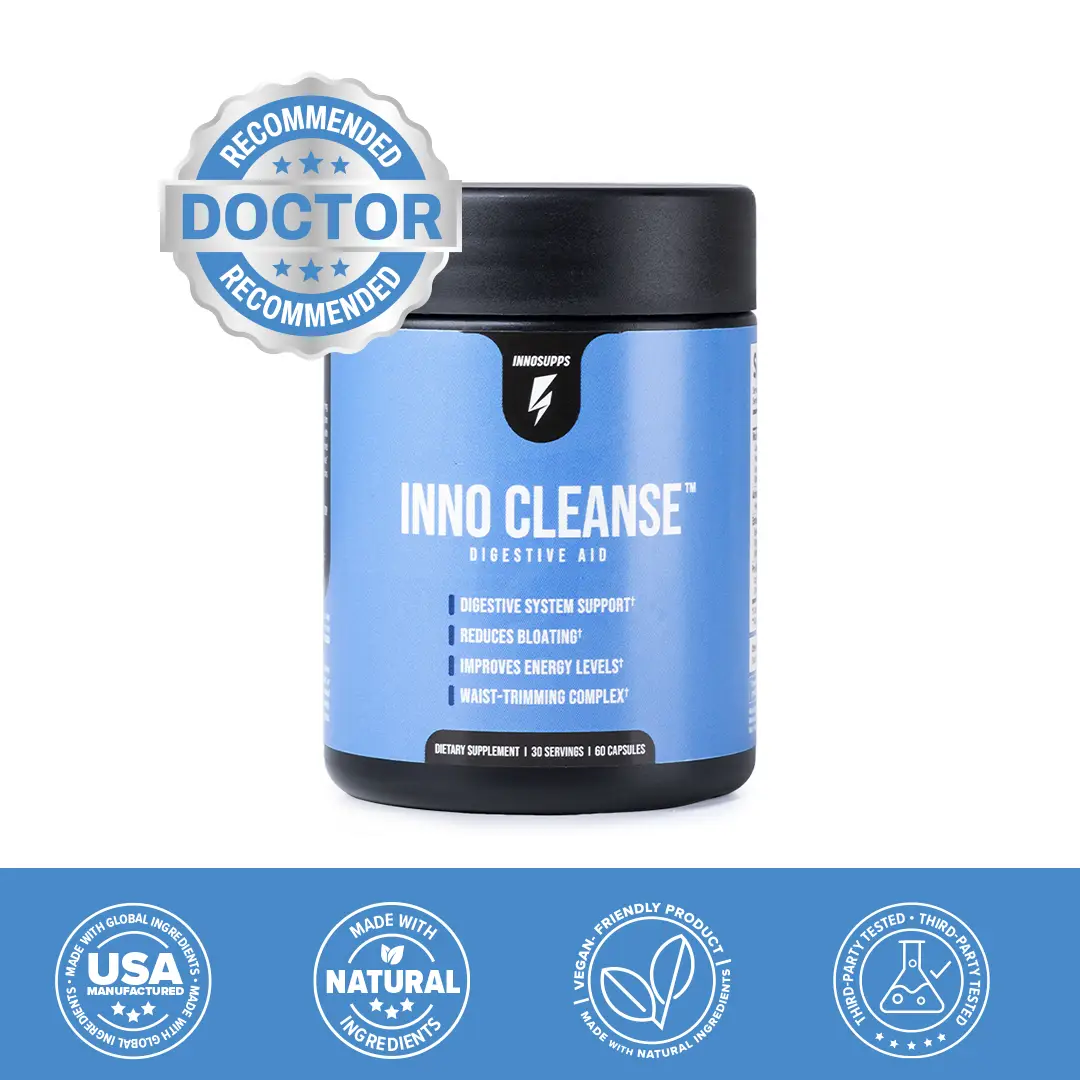 Inno Cleanse by Inno Supps | 14-Day Gut & Colon Cleanse | Natural Ingredients | 30 Servings | Made in USA Supplement Edible Healthcare