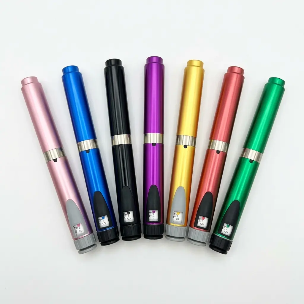 7 pack V2 Precision Dispensing Pen, Reusable Metal Stylus Pen for Phones & Tablets, Supports up to 60 Units, Reusable V2 Pen, Multiple colors to choose from, with a stylish design.
