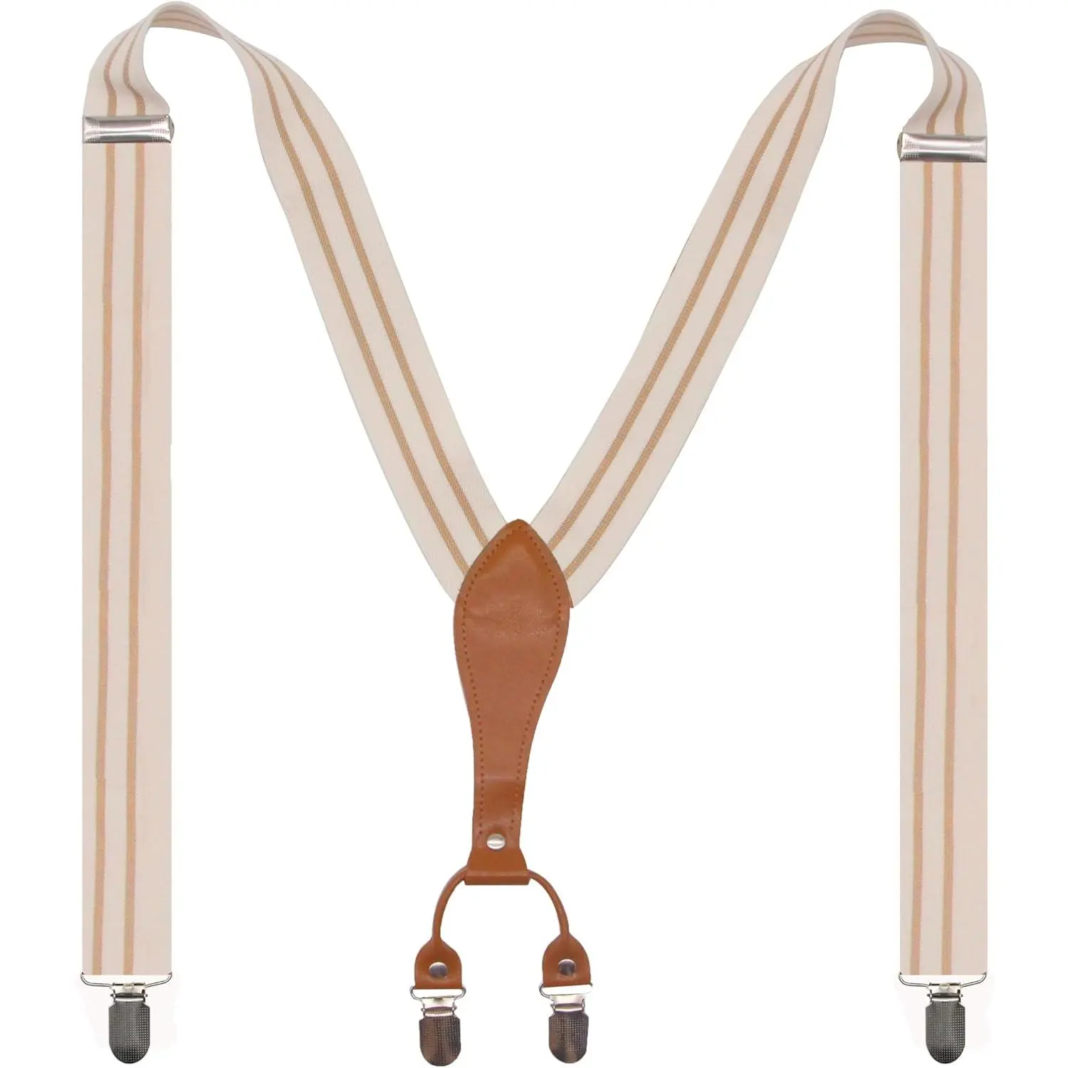 Adjustable Elastic X  Style Suspenders for Men's and Women's With  Metal Clips