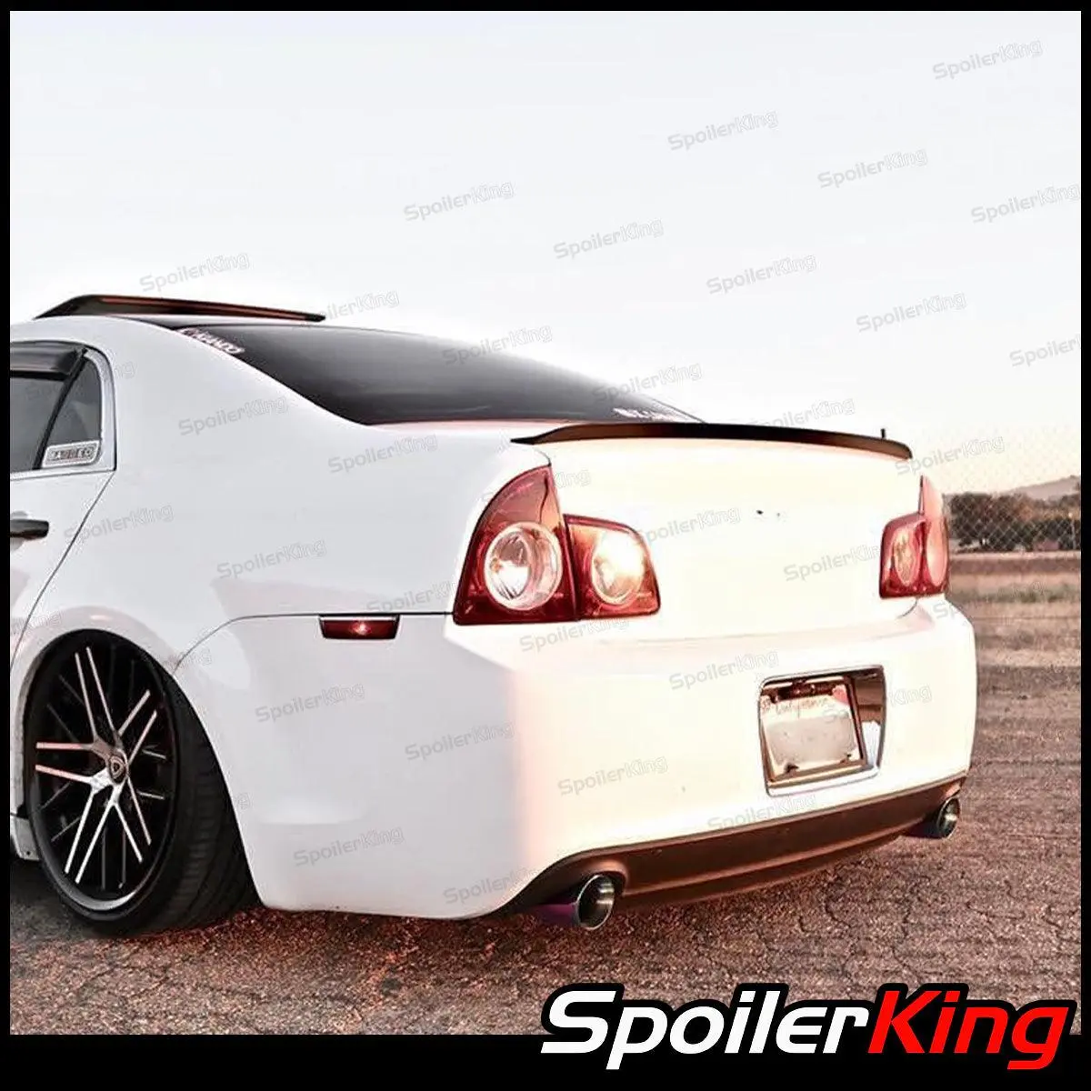 Spoiler King Car Accessories Rear Wing Spoiler, Fit for Chevy Malibu 2008-2012 Trunk Lip (244L), Rear Spoiler