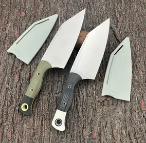 A fixed blade outdoor tool made of G10 handle and high hardness D2 steel, with stable and consistent cutting performance, very suitable for camping, hiking, outdoor activities, and family use. It is a Mother's Day gift and holiday gift