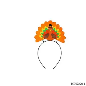 Thanksgiving Turkey Headband, Felt Party Costume Hair Accessory