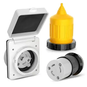 Nilight 30AMP Shore Power Inlet Receptacle Locking Ring