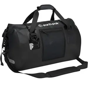 Earth Pak Waterproof Duffel Bag - Heavy Duty Motorcycle Dry Bag with Large Storage Space Perfect for Traveling, Camping, Kayaking, Fishing & Canoeing Bag 50L/70L/90L/120L Sizes