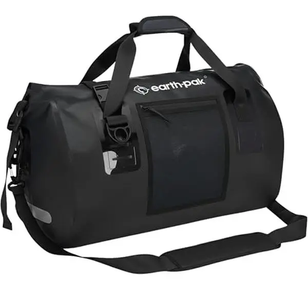Earth Pak Waterproof Duffel Bag - Heavy Duty Motorcycle Dry Bag with Large Storage Space Perfect for Traveling, Camping, Kayaking, Fishing & Canoeing Bag 50L/70L/90L/120L Sizes