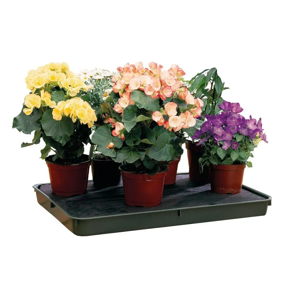 212 MAIN Tierra-Derco GP70 Large Rectangular Self-Watering Tray - Portable Garden Pot Stand with Capillary Mat, Inner Support Board, Anti-Overwater System for Greenhouse Use