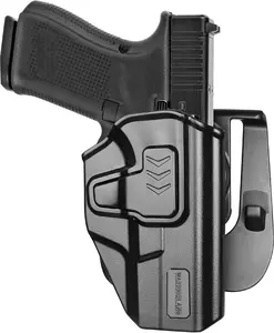 WARRIORLAND Level II Carry Holster fit Glock 19 Gen3–5 & 23/32 Gen3–4 & 19X / 44/45 & MOS (No Red-Dot), Adjustable 360° Cant, Right Hand