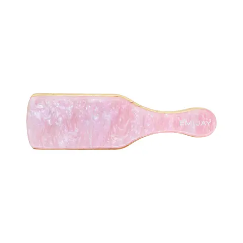 Emi Jay Mini Boar Bristle Brush Bamboo Hair Brush in Pink Sugar