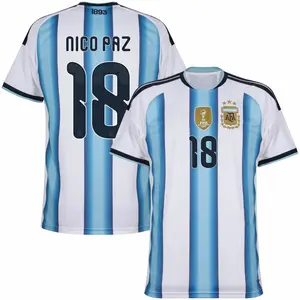 2026 Argentina Home Jersey Players Nico Paz, Nico Paz Argentina Home Jersey