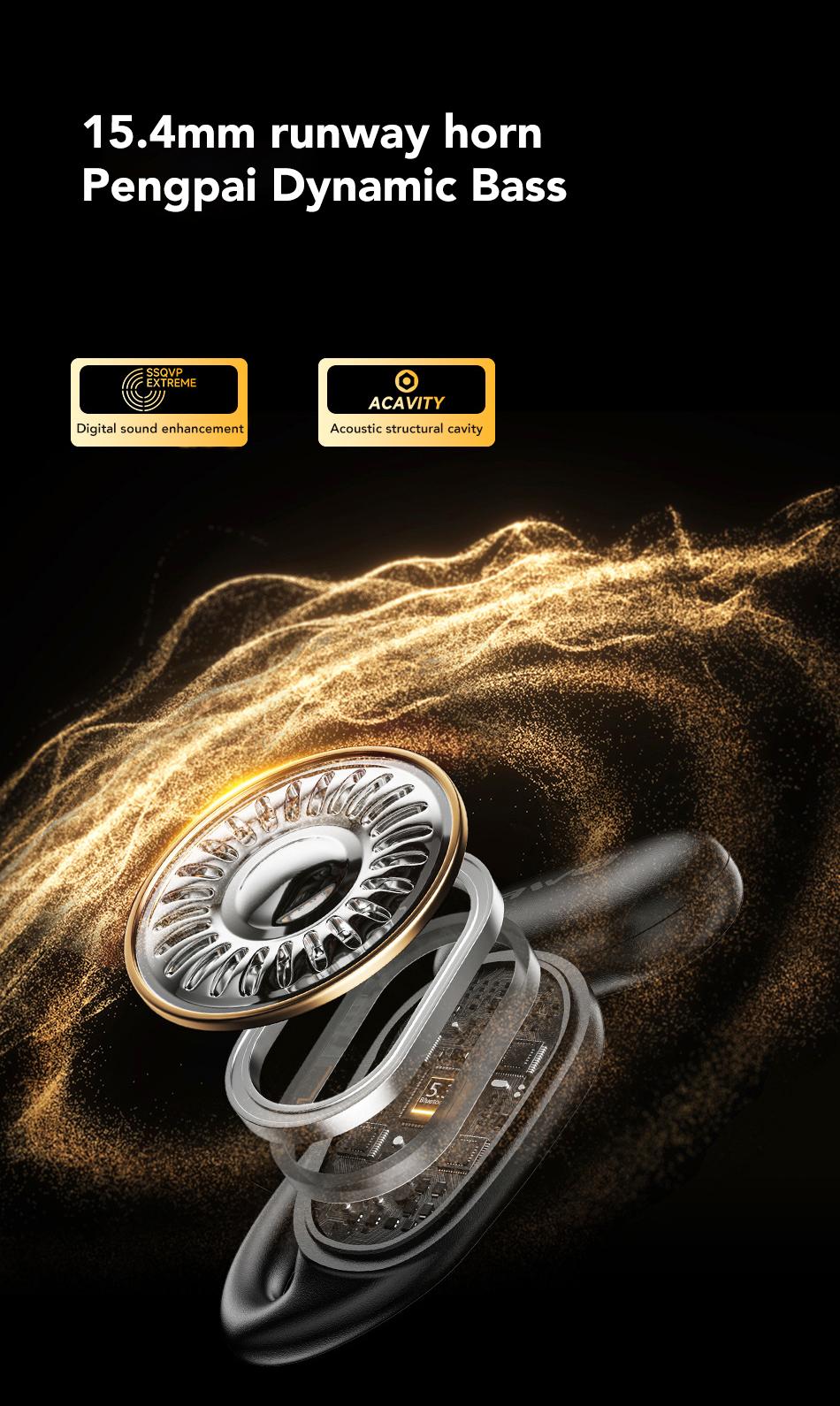 MINISO M66 Brand New Microphone Wireless Bluetooth Earbuds Super Voice Call Video Conferencing Office earbuds Open and Non-in-ear headset Business style stylish headphones and lightweight earbuds wireless support iOS and Android