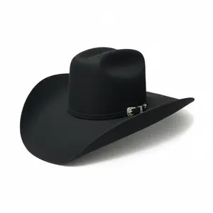 30x Texas Black Wool Western Hat-ZG30 Handcrafted Cap