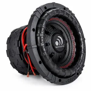 Massive Audio GTR84 8" 600 Watts RMS Dual 4 Ohm Subwoofer with Heavy Gauge Steel Basket & Dual Y30 Magnets for Deep Clean Bass
