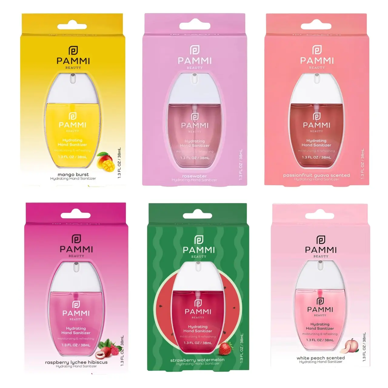 PAMMI Hydrating hand sanitizer bundle of 6 pack PAMMI Hydrating hand sanitizer bundle of 6 pack