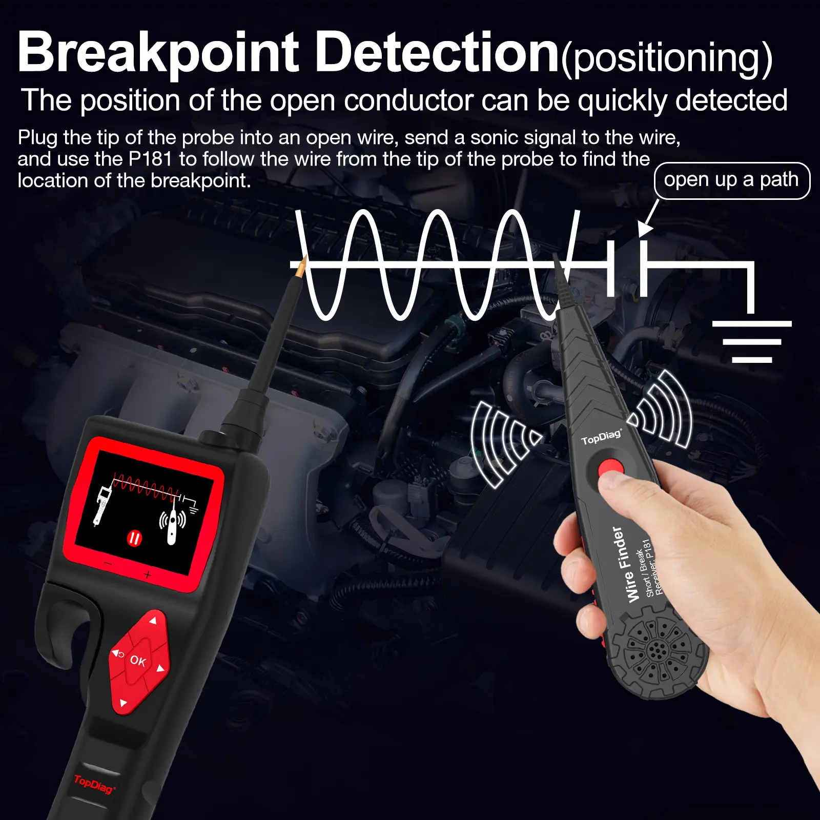 TopDiang P200 Smart Hook Power Circuit Probe Kit - Automotive Circuit Tester with 2026 Online Updates automotriz