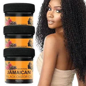3 bottles of 100g Jamaica Black Castor Oil Moisturizing Hair Lotion, hair moisturizer - a moisturizing hair oil containing glycerin and hyaluronic acid, suitable for hair, eyelashes, and eyebrows, suitable for both men and women, Hair Care Product