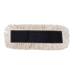 212 MAIN Boardwalk BWK Disposable Cut End Dust Mop Head - 24x5 in, 4-Ply Cotton-Synthetic Blend, Home Floor Cleaning Supply