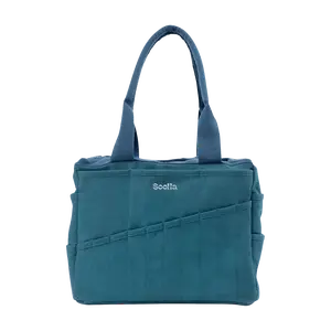 Soolla® Studio Bag, Aquamarine, Pottery Tool Bag, Craft Organizer, Knitting Bag, Crochet Yarn Tote