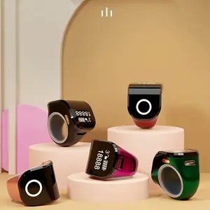 Smart Touchscreen Ring Counter with Time Display Wearable Digital Tally Device  Lightweight and Stylish One Touch to Count  Study Prayer Fitness and More Rechargeable and Easy to Use Muslim Modern Classic Black Casual