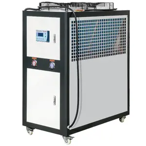 VEVOR Industrial Water Chiller, 6HP 16 Gal Air-Cooled Industrial Water Chiller, 15, 100 Kcal/h Cooling Capacity with Finned Condenser Micro-Computer Control 60L Water Tank, for Cooling Water