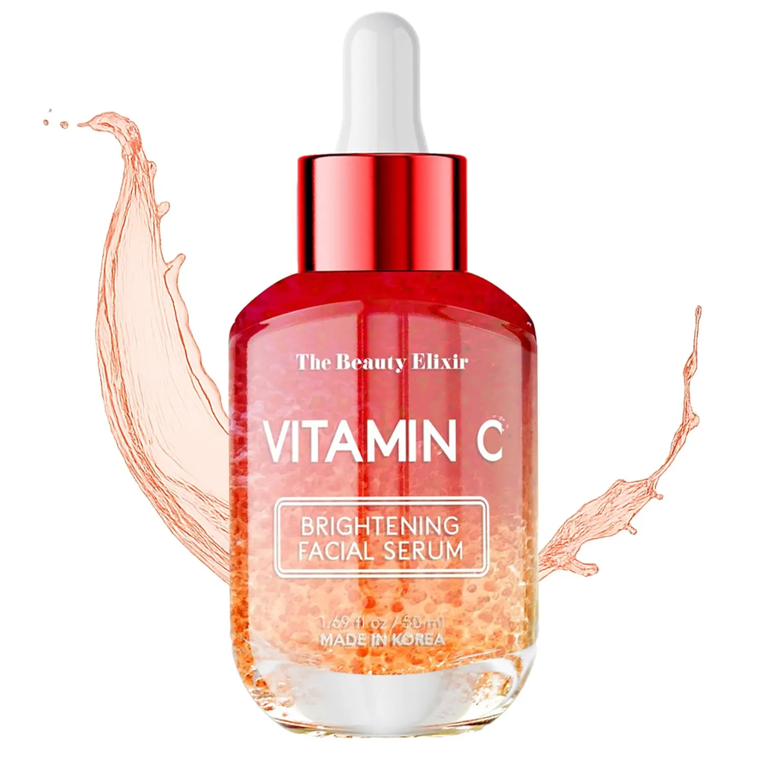 The Beauty Elixir Vitamin C Serum For Face – Dermatologist Tested, Anti Aging, Korean Skin Care – Targets Dark Spots, Revitalizes Dull, Tired Skin For Smoother Look – Vegan, Clean Beauty- 1.69 Fl. Oz.