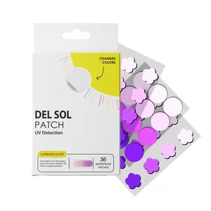 DEL SOL Spot My UV Sunscreen Patches, UV Detection, Sunburn Alert Stickers, Sunscreen Alert Stickers, 36 Count, All Skin Types, SPF 36, SPF 50, Facial Skincare Skin Repair Comfort