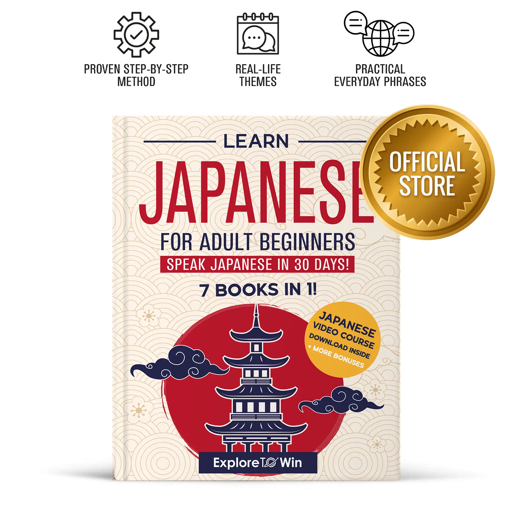 Learn Japanese for Adult Beginners: 7 Books in 1: Speak Japanese In 30 Days!